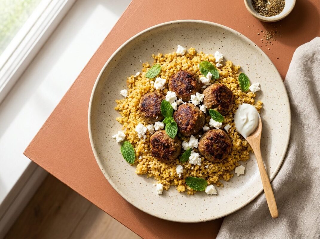 Keto Gehaktballetjes met Bloemkoolcouscous