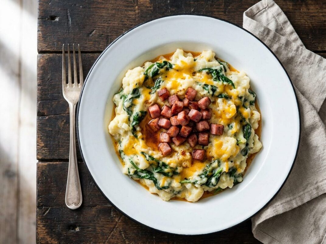 Pittige Hamblokjes met Bloemkoolstamppot – Keto Recept