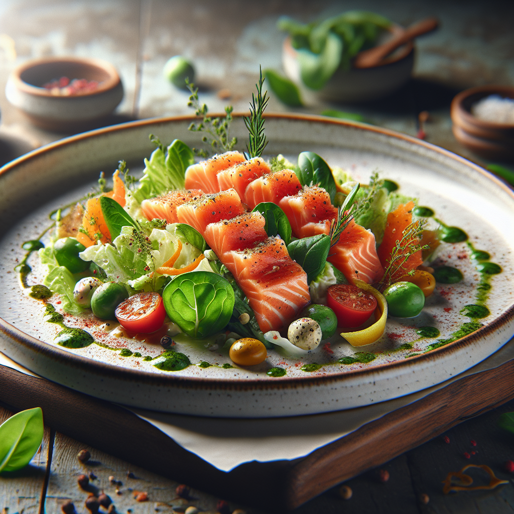 Keto Caesar Salade met Zalm