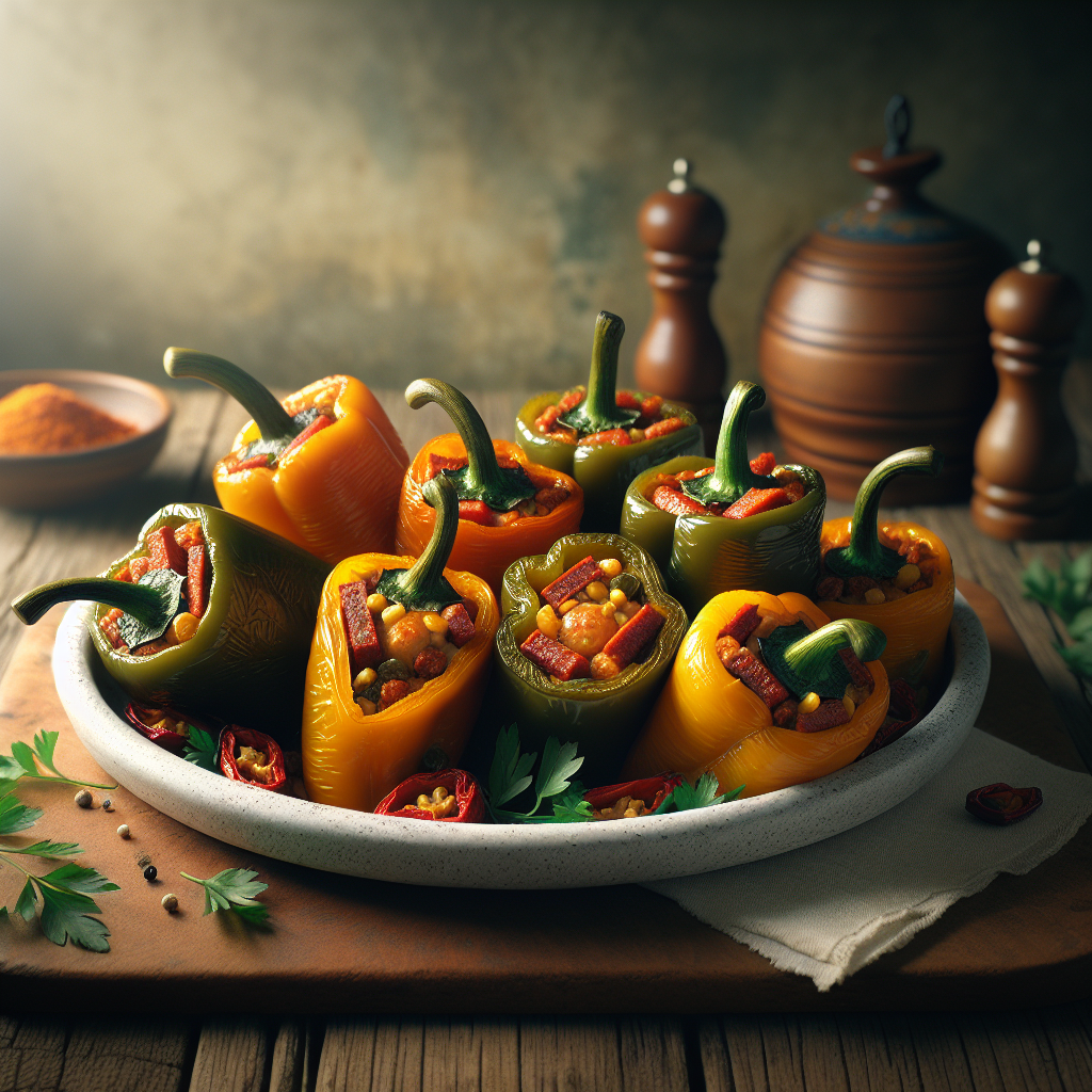 Keto Gevulde Puntpaprika met Chorizo