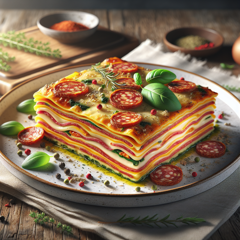 Keto Lasagne met Salami