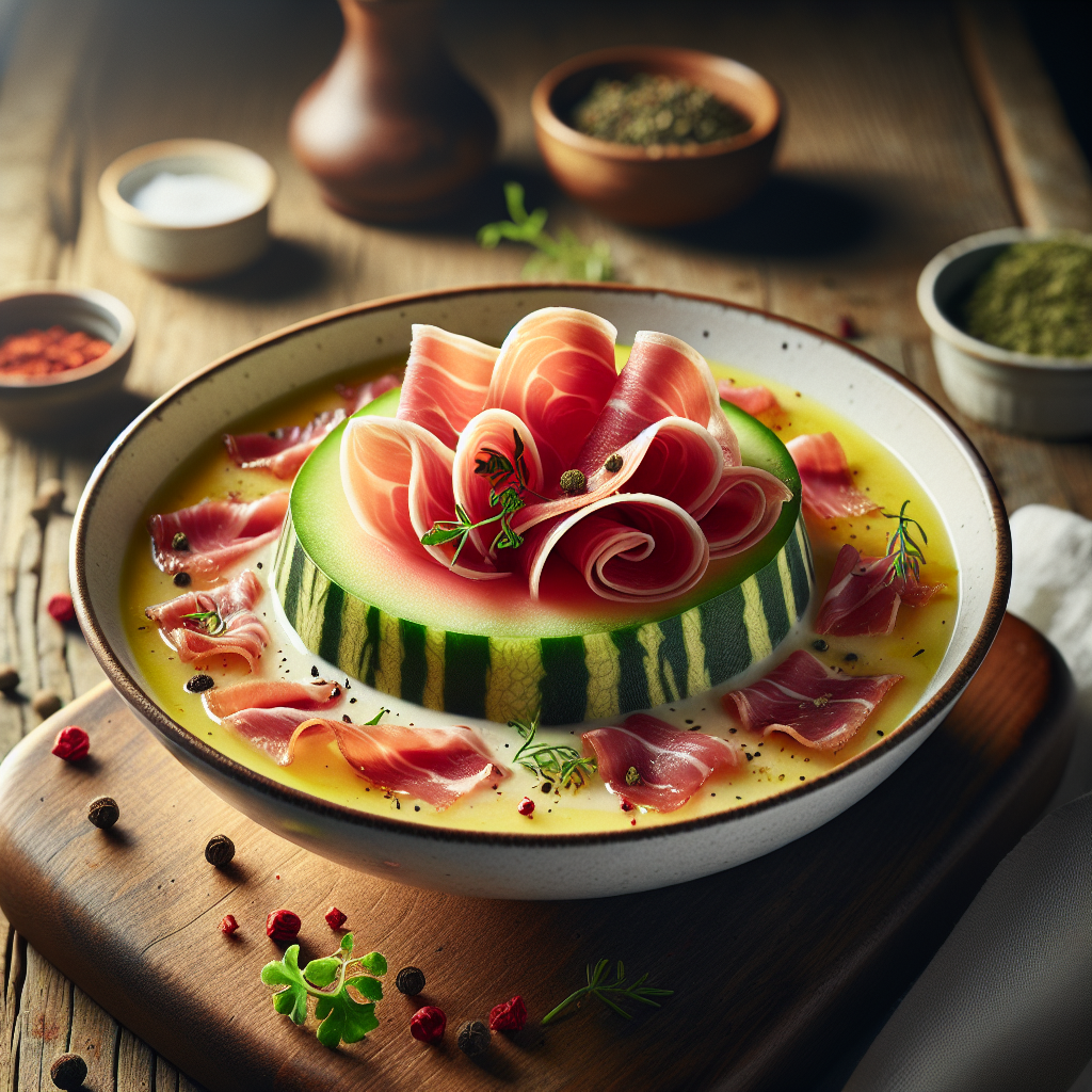 Keto Meloensoep met Parmaham