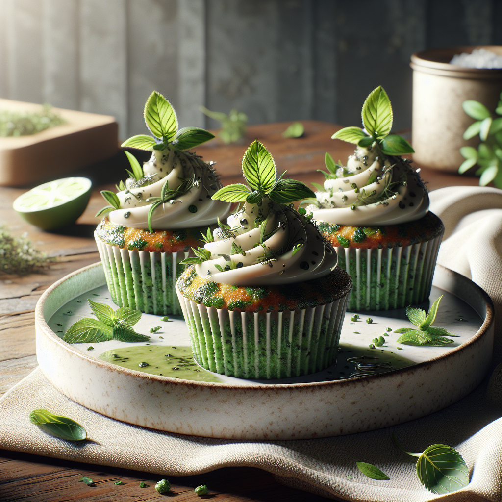 Keto Mojito Cupcakes