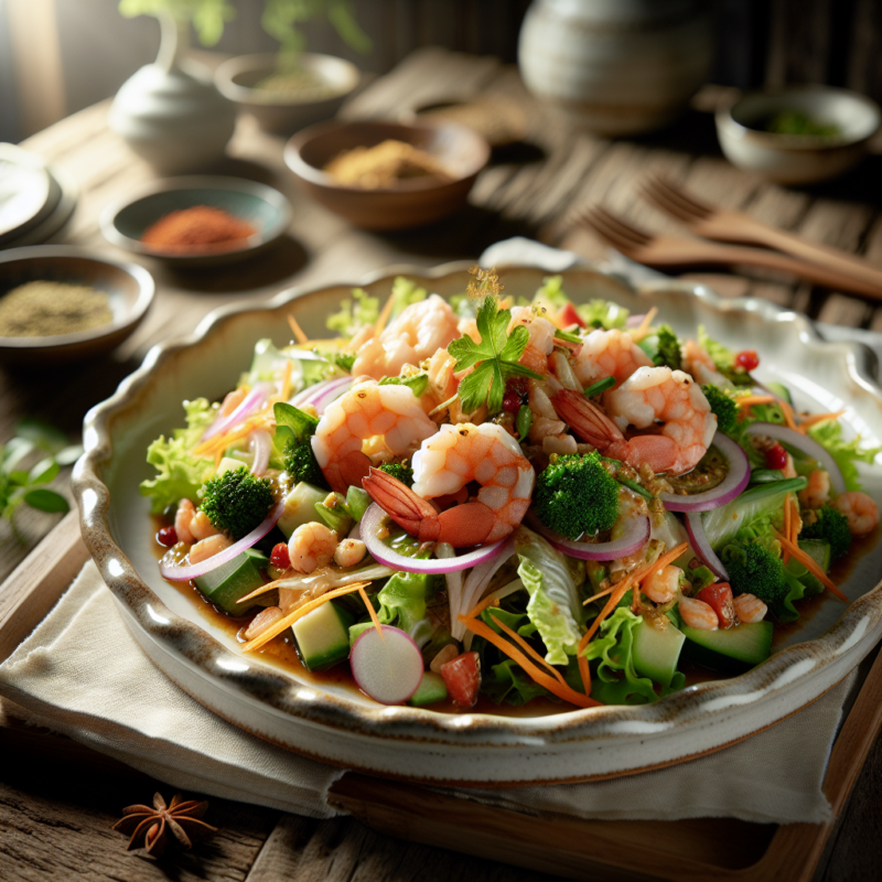 Keto Oosterse Garnalen Salade