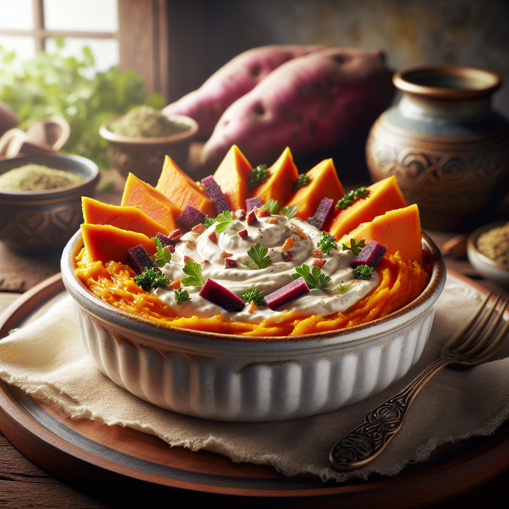 Keto Raita met Zoete Aardappel