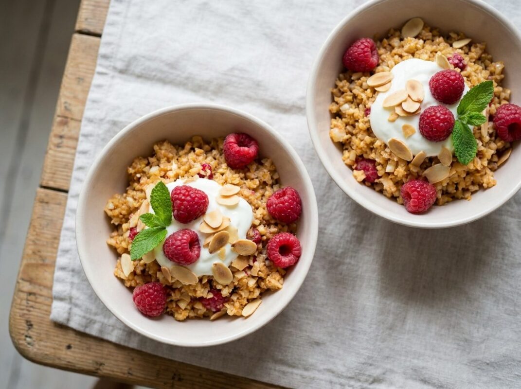 Keto Bloemkoolcouscous met Rood Fruit