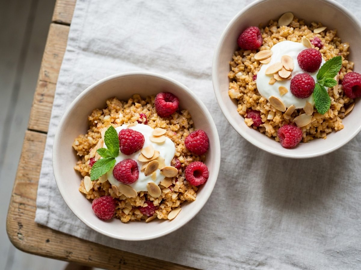 Keto Bloemkoolcouscous met Rood Fruit