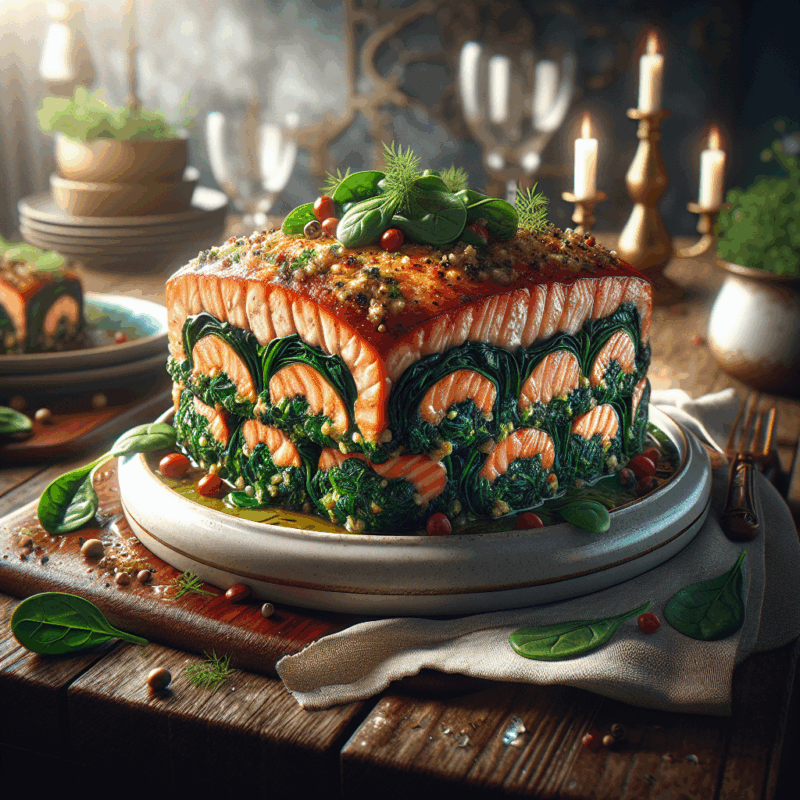 Keto Gevulde Zalm met Spinazie