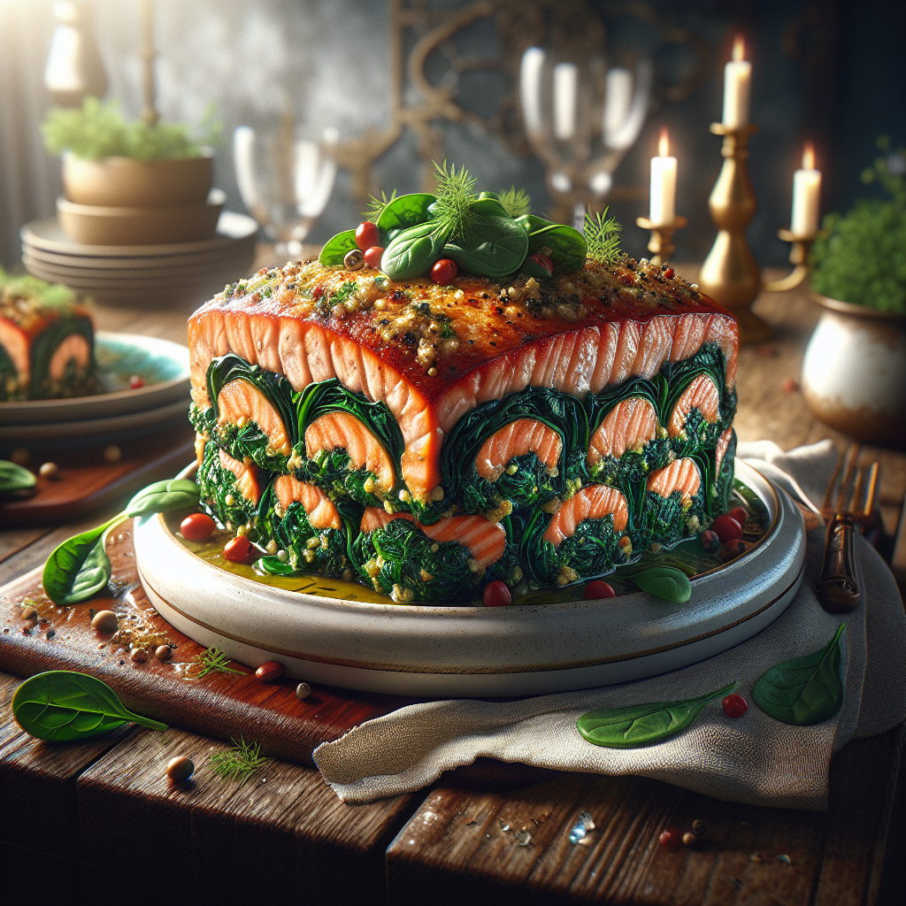 Keto Gevulde Zalm met Spinazie