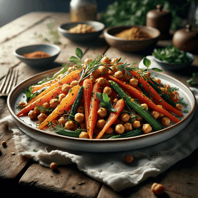 Geroosterde Wortel- en Kikkererwtensalade - Keto Style!