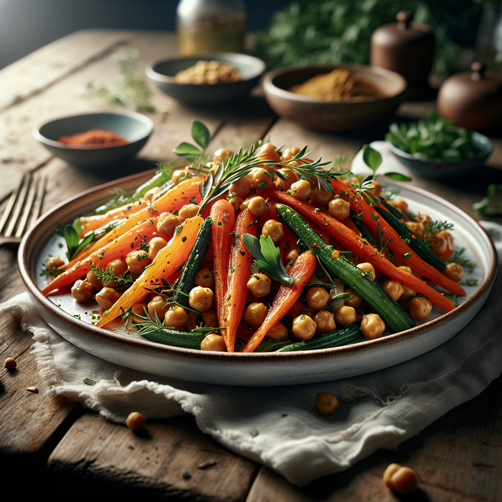 Geroosterde Wortel- en Kikkererwtensalade - Keto Style!