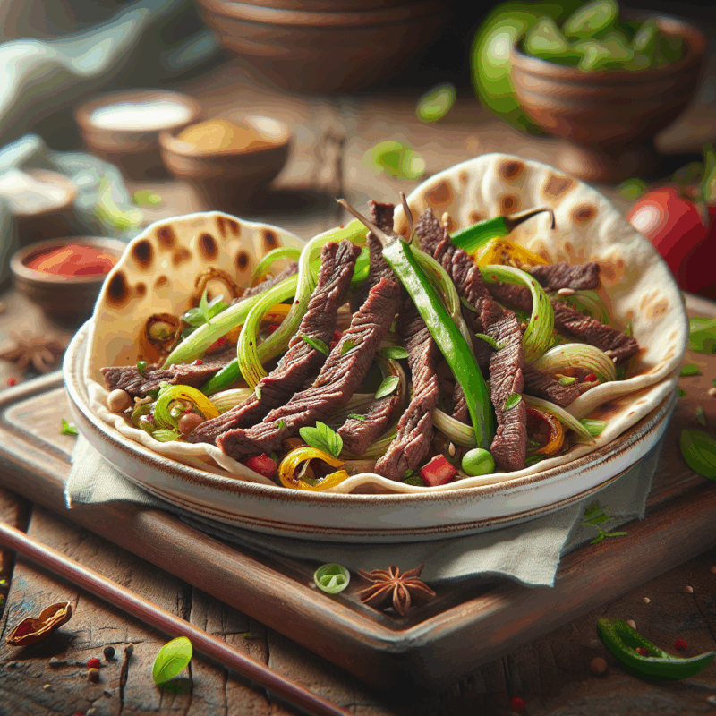 Keto Oosterse Runderreepjes in Pitabroodjes