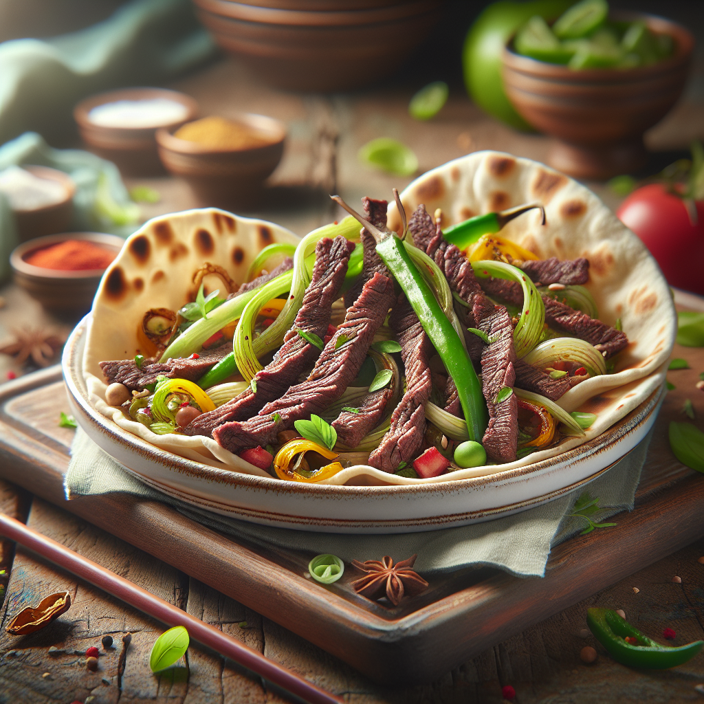 Keto Oosterse Runderreepjes in Pitabroodjes