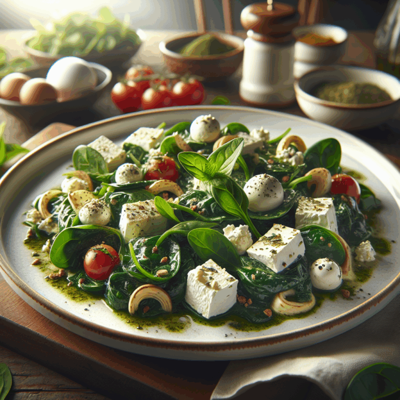 Keto Spinaziesalade met Geitenkaas