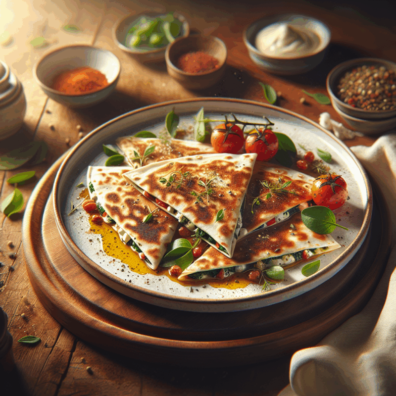 Keto Griekse Quesadilla's