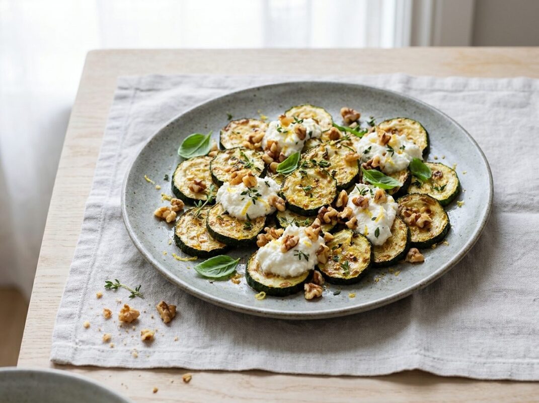 Keto Courgette Toastjes met Ricotta en Walnoot