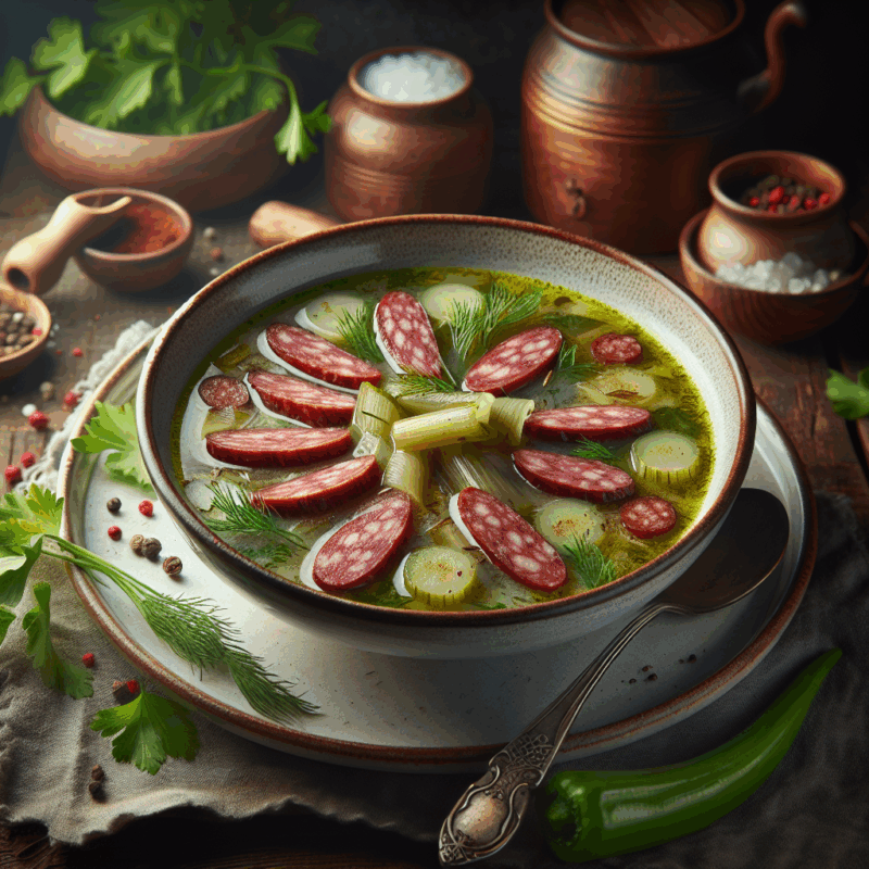 Keto Andijviesoep met Rookworst