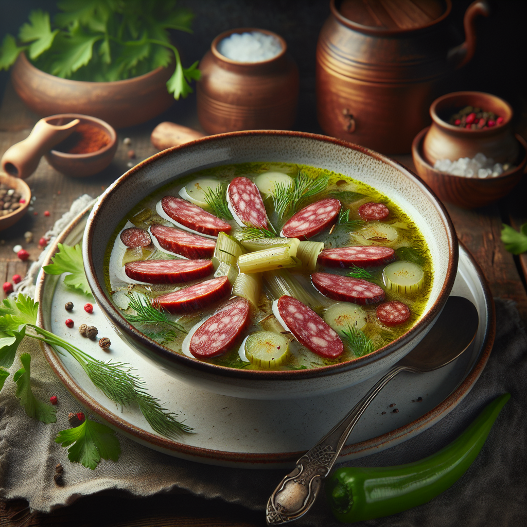 Keto Andijviesoep met Rookworst