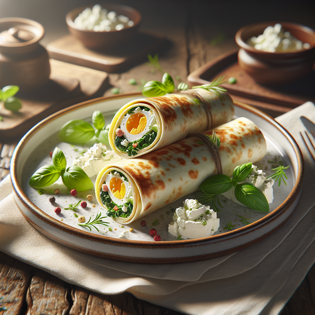 Keto Ei Wrap met Hüttenkäse