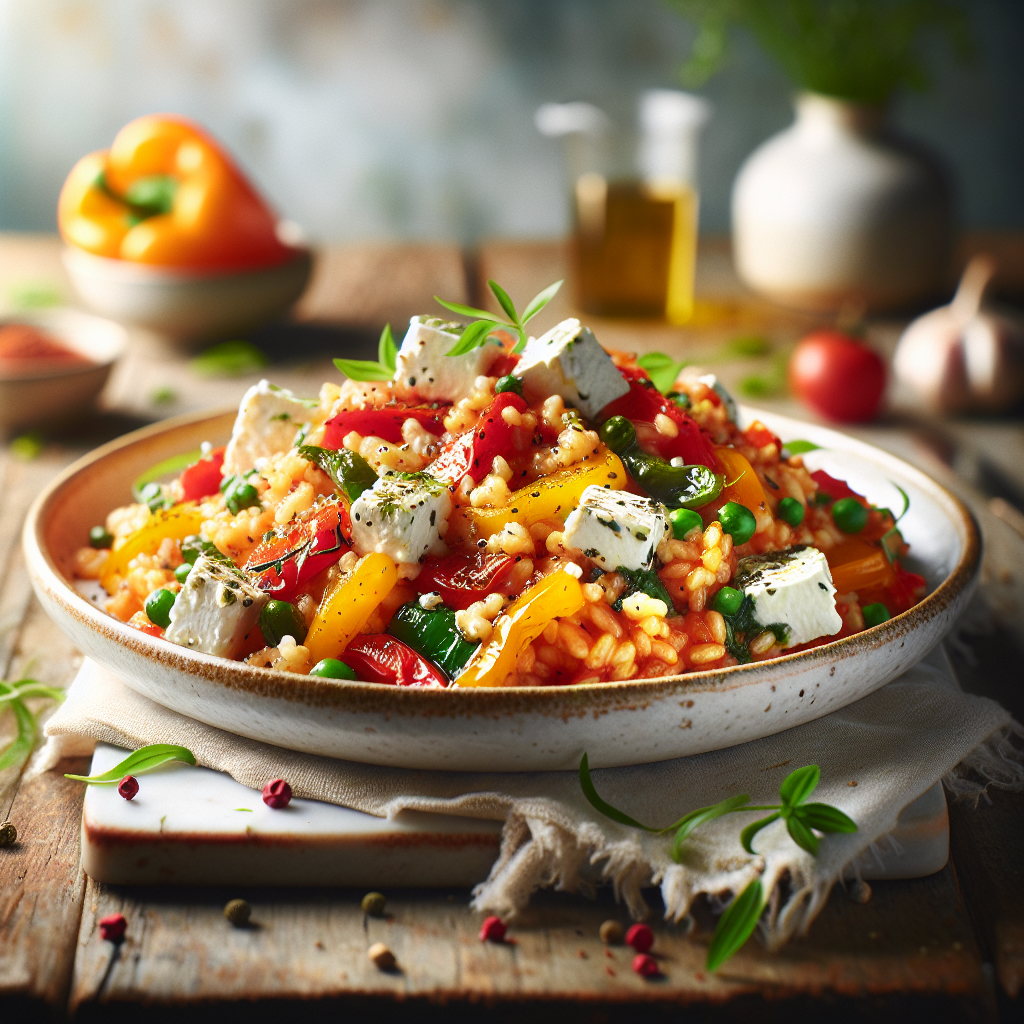 Keto Paprika Risotto met Geitenkaas