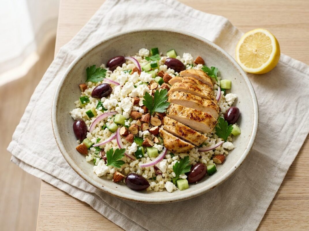 Keto Bloemkoolrijst Salade voor de Lunch
