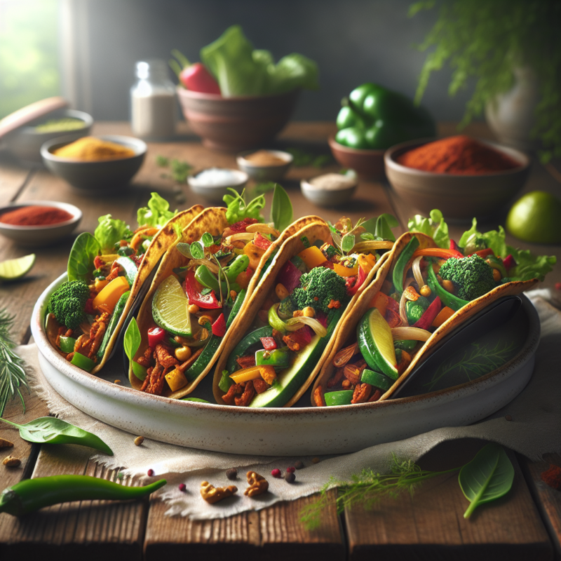 Keto Vegetarische Taco's met Groenten